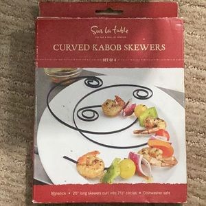 Sur La Table Curved Kabob Skewers New in Box